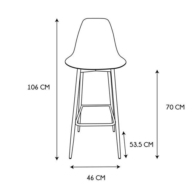 Amber Brown Bar Stool (Price Per Stool)