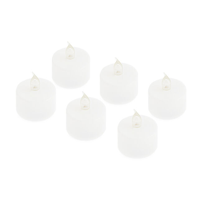 LED Battery Tealight Candles - 6 Pack