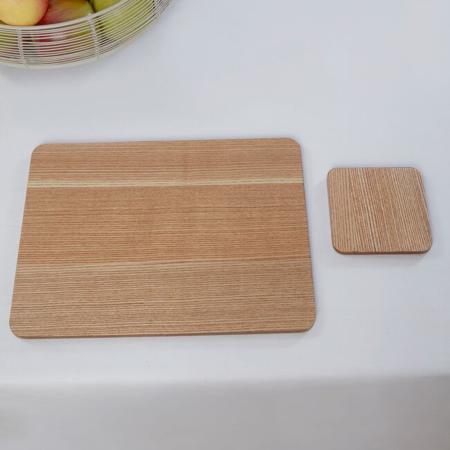 Wooden Natural Placemats - 4 Pack