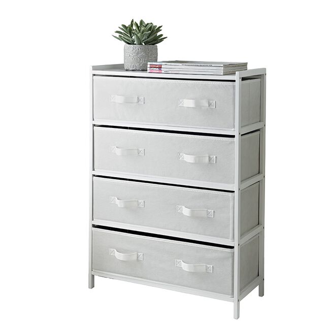 Forma 4 Drawer Wide White Chest