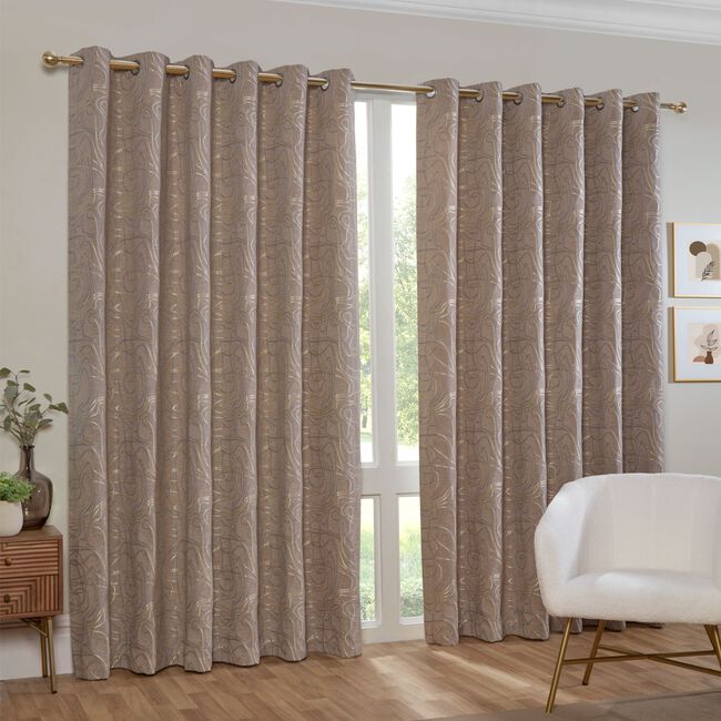 TOPOGRAPHY NATURAL 66x54 Curtain