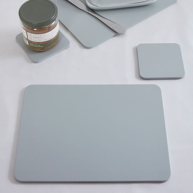Wooden Grey Placemats 4 Pack