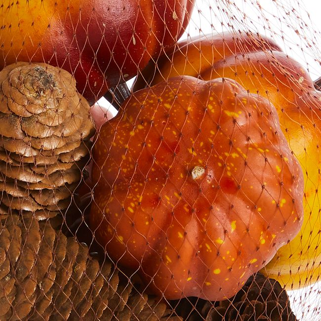 Autumn Pumpkins & Pine Cones