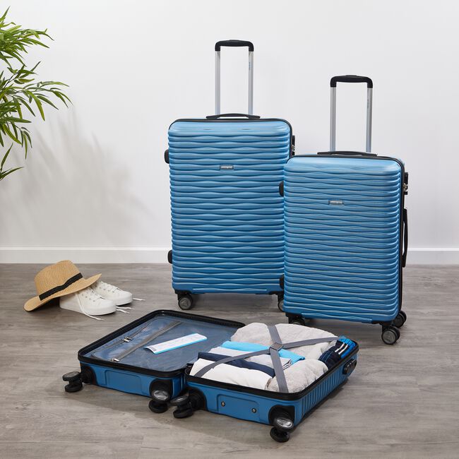 Cabin Size Lightweight Hardshell Luggage - Blue