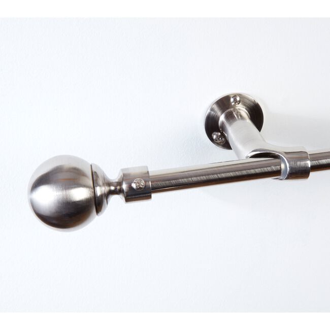 ROOM DARKENING EXTENDABLE BALL 19mm 120-210cm Nickel 