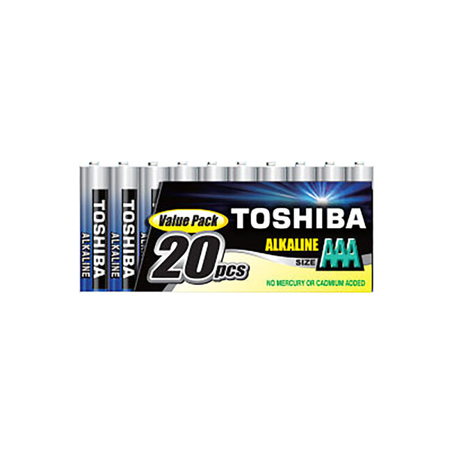 Toshiba High Power AAA Batteries 20 Pack