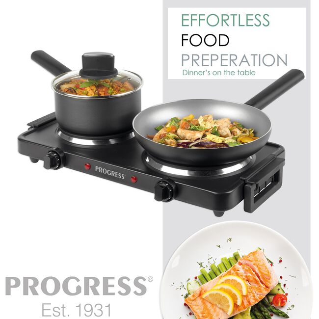 Progress Twin Burner Hot Plate