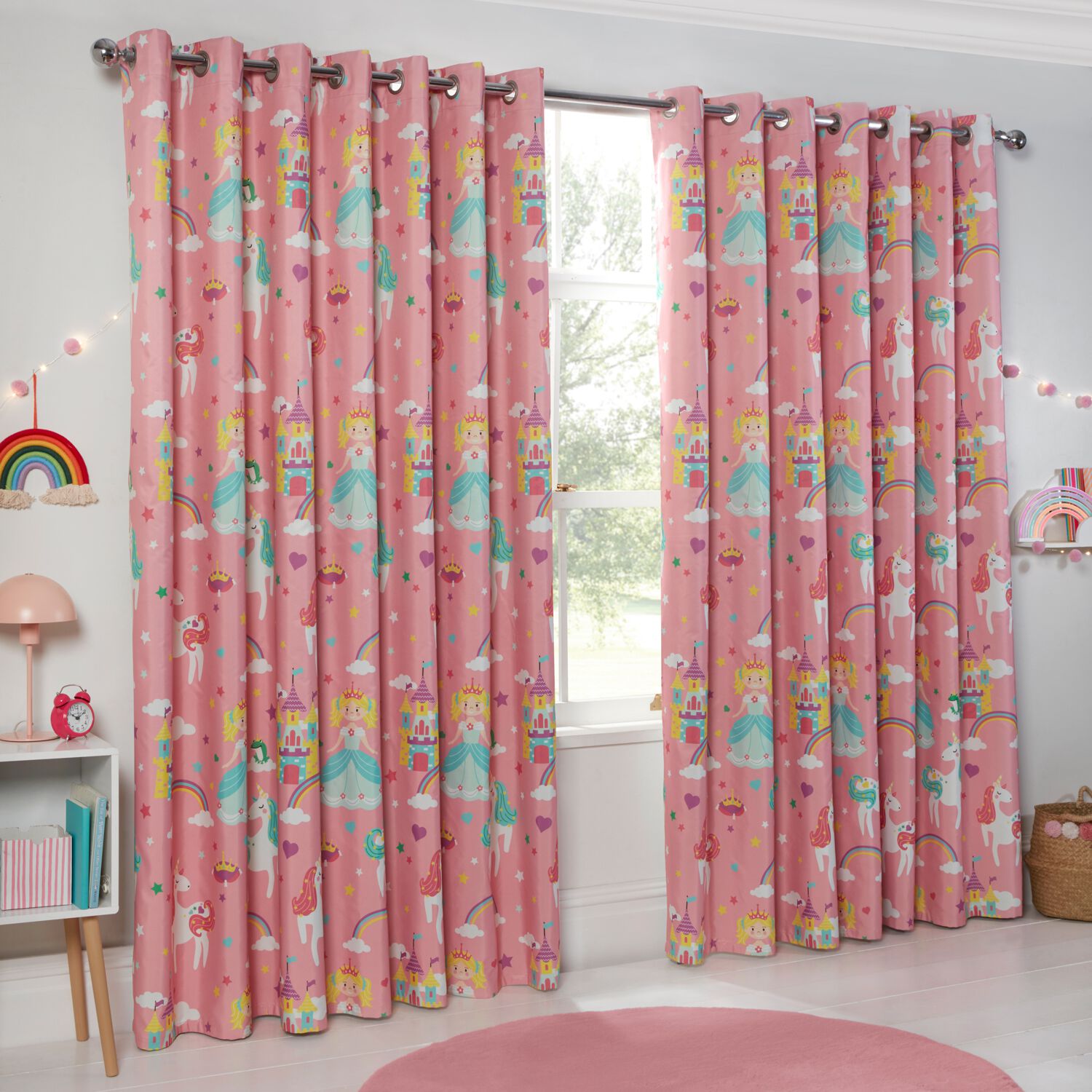 Nightshade Kids Rainbow Kingdom Blackout Curtains Home Store More   Nightshade Kids Rainbow Kingdom Blackout Curtains Blackout Curtains RAINBOWKINGDOM Hi Res 3 