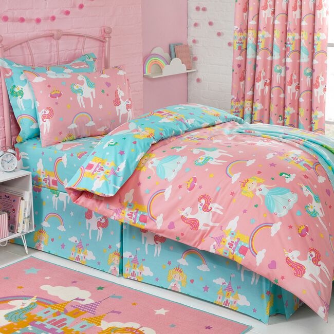 JUNIOR BED DUVET COVER Rainbow Kingdom