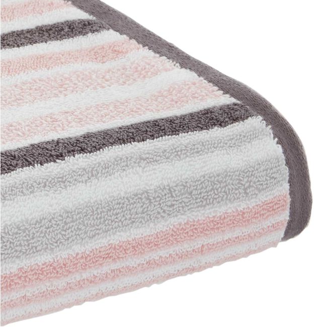 550GSM MCMARTIN STRIPE BLUSH/GREY Hand Towel