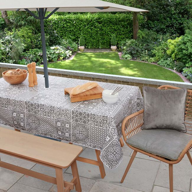 Outdoor PVC Table Cloth Geo Tiles 160cm x 230cm