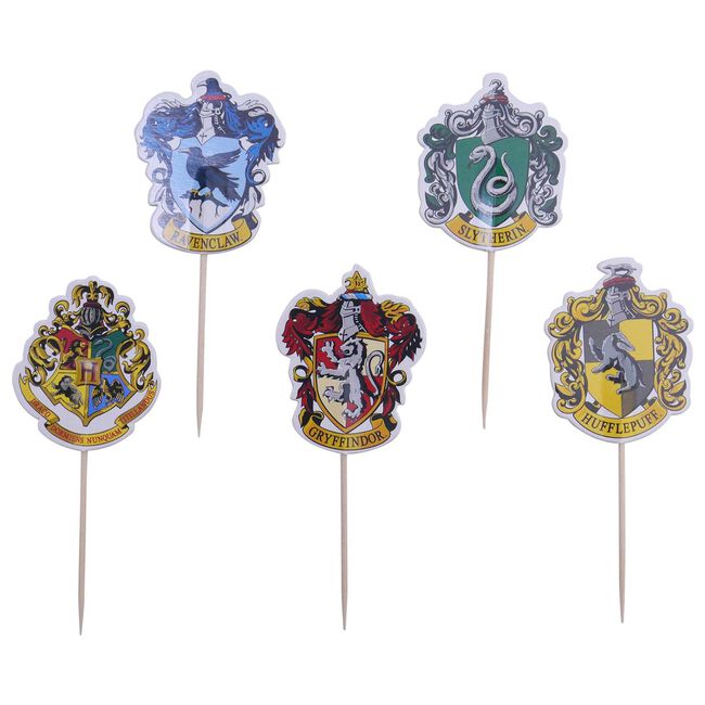 HP Harry Potter Crests Cupcake and Treat Toppers