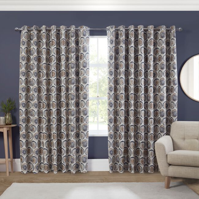 BLACKOUT & THERMAL ROTATE NAVY 66x54 Curtain