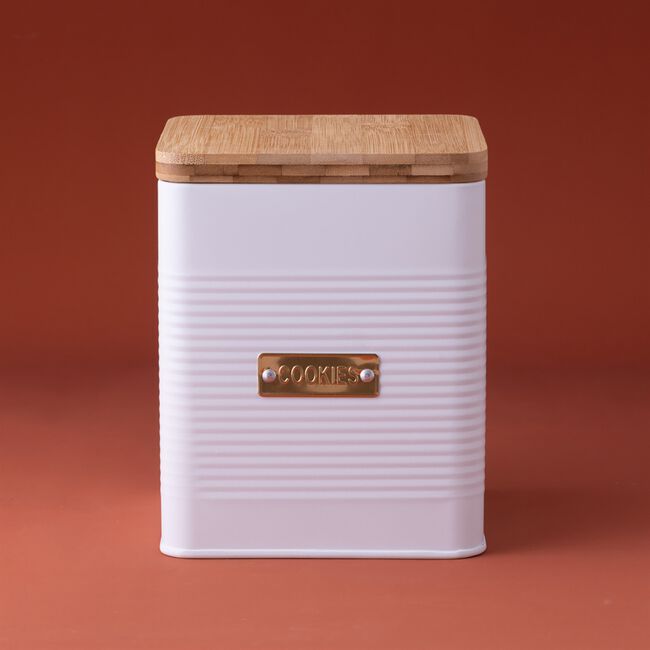 Typhoon Otto Square White Cookie Canister