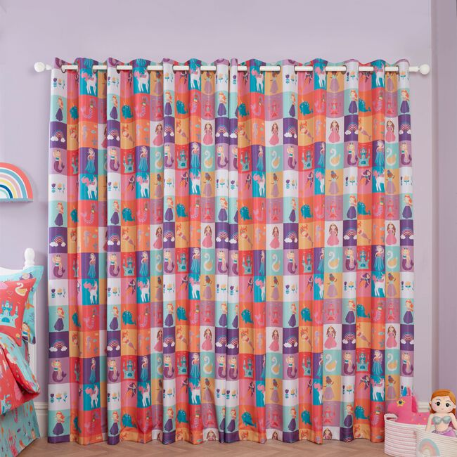 BLACKOUT & THERMAL PRINCESS MERMAID 66x54 Curtain