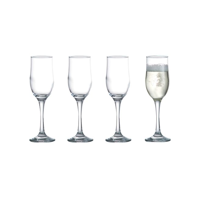 Ravenhead Tulip 20cl Flute Glass Set Of 4