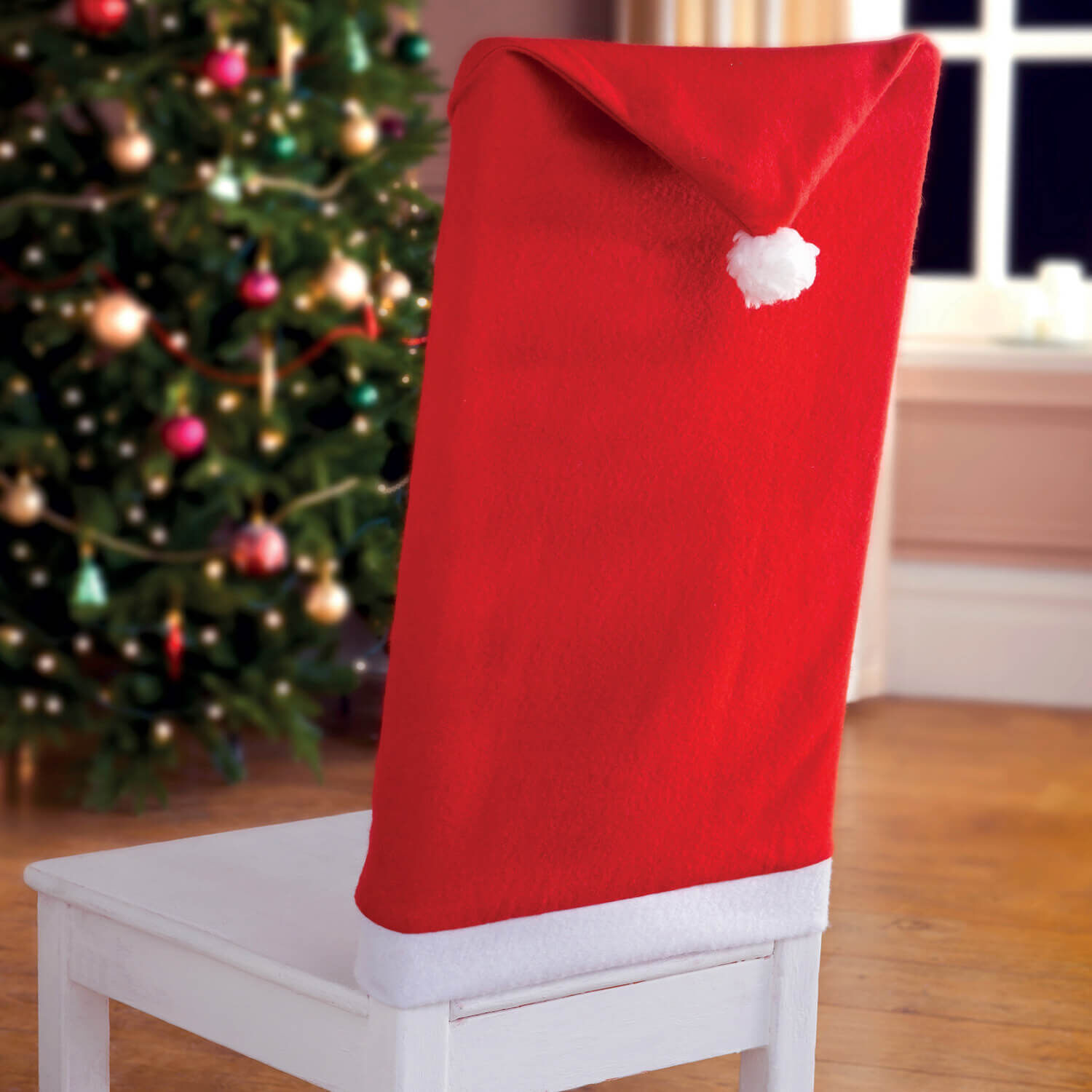 Santa Hat Chair Covers Set of Two Home Store More