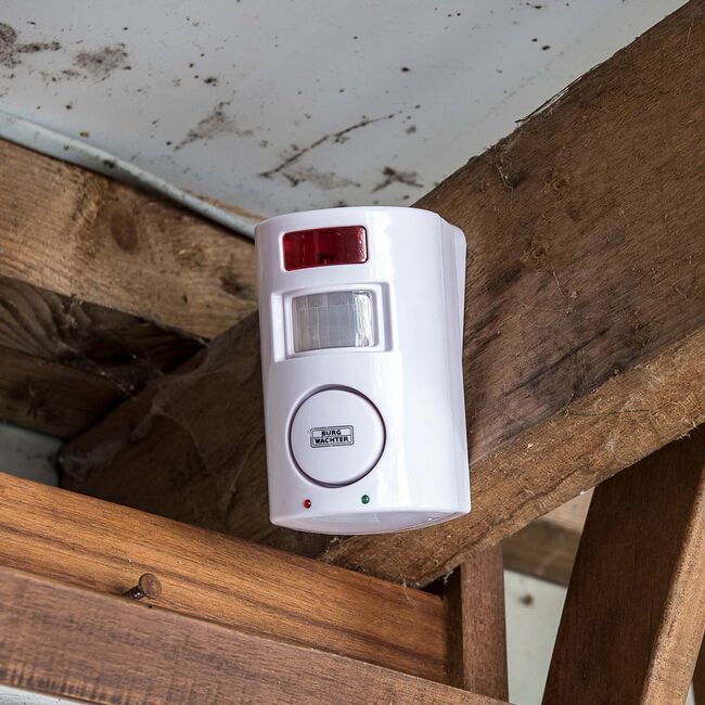 PIR Motion Sensor Alarm with Two Infrared Remotes 