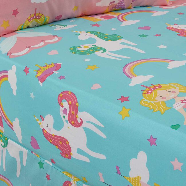 RAINBOW KINGDOM Junior Bed Fitted Sheet