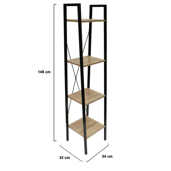 Freestanding 4 Shelf Unit