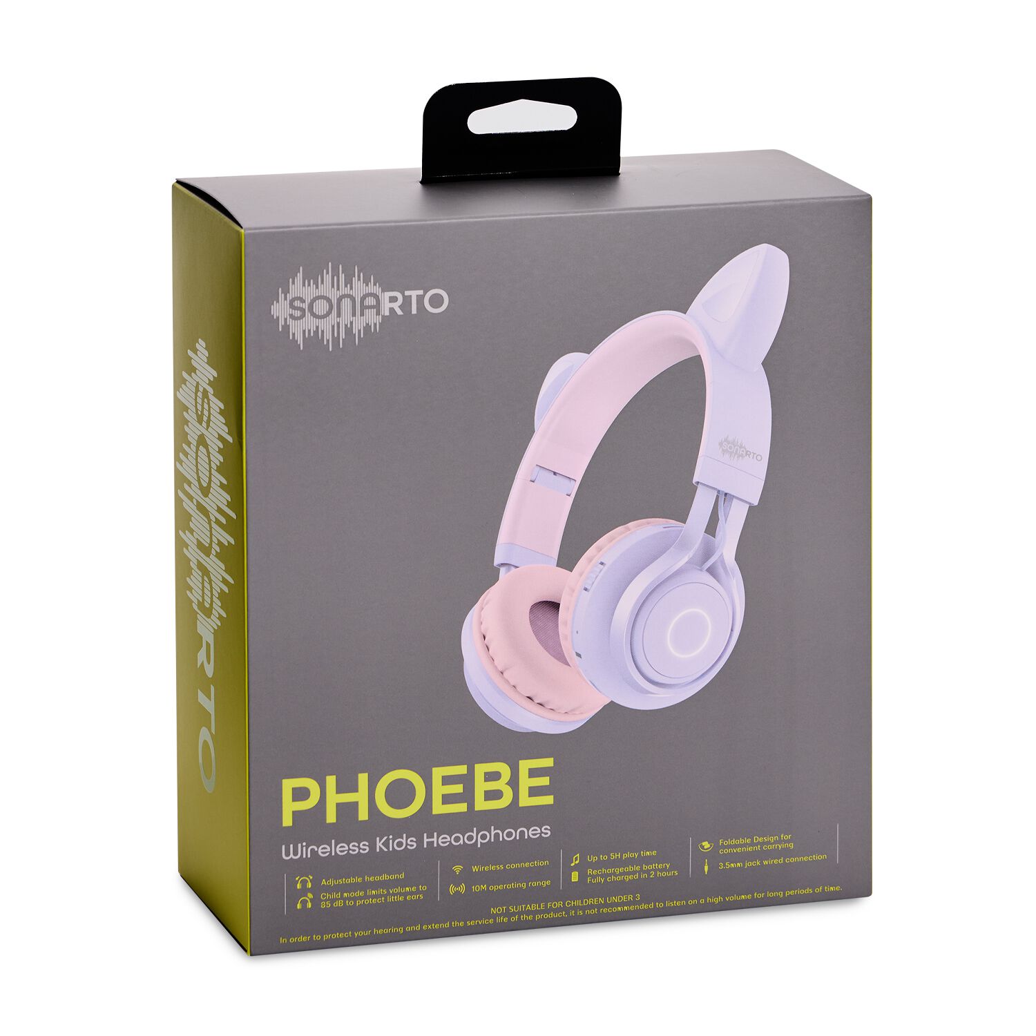 Sonarto Phoebe Wireless Kids Bluetooth Headphones Home Store More