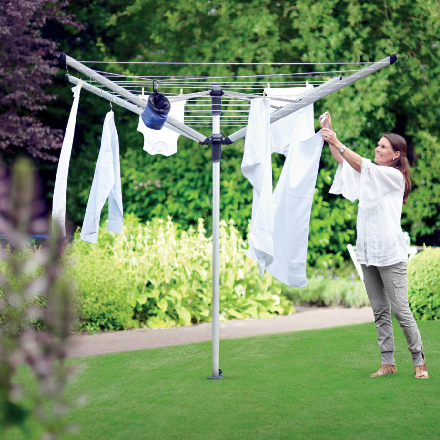 B and m discount rotary washing line