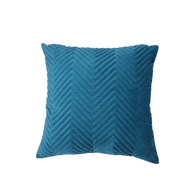 Triangle Stitch Cushion 45x45cm - Teal