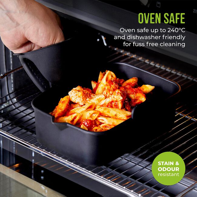 Tower Rectangular Air Fryer Tray - 2 Pack