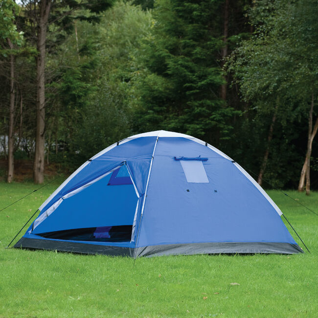 4 Person Dome Tent - Blue