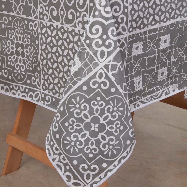 Outdoor PVC Table Cloth Geo Tiles 160cm x 230cm