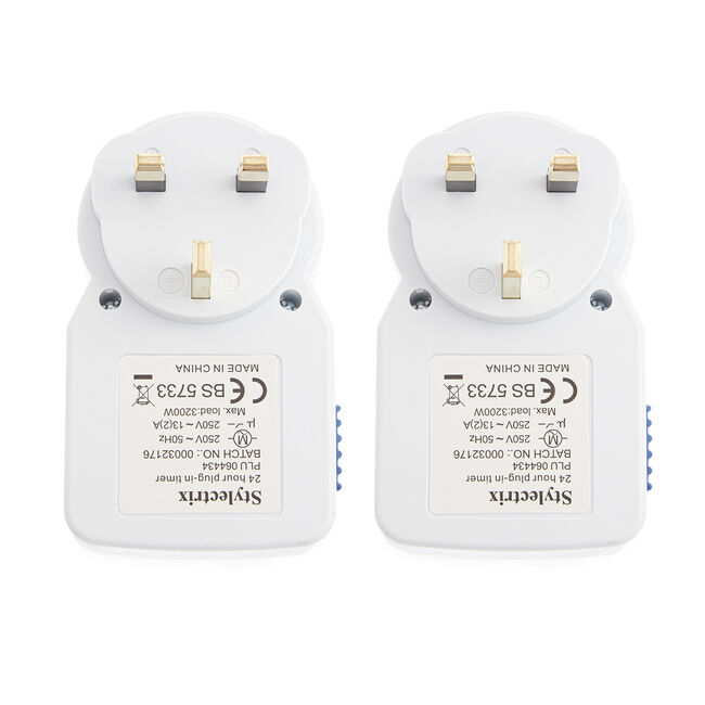24 Hour Plug-in Timer Twin Pack