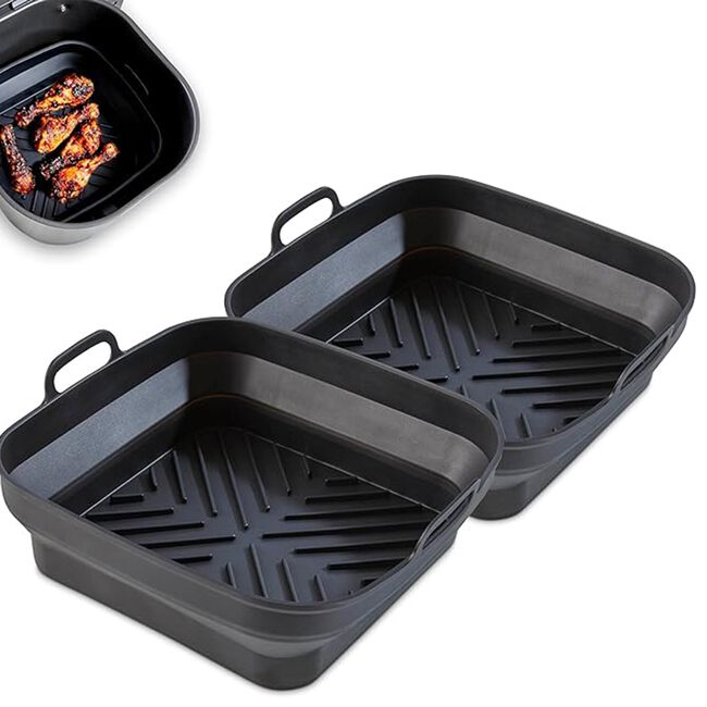 Tower Square Foldable Air Fryer Trays - 2 Pack