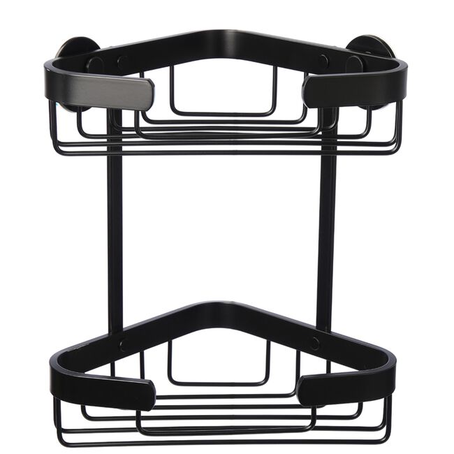 Aluminium Rust-Free 2 Tier Shower Corner Caddy