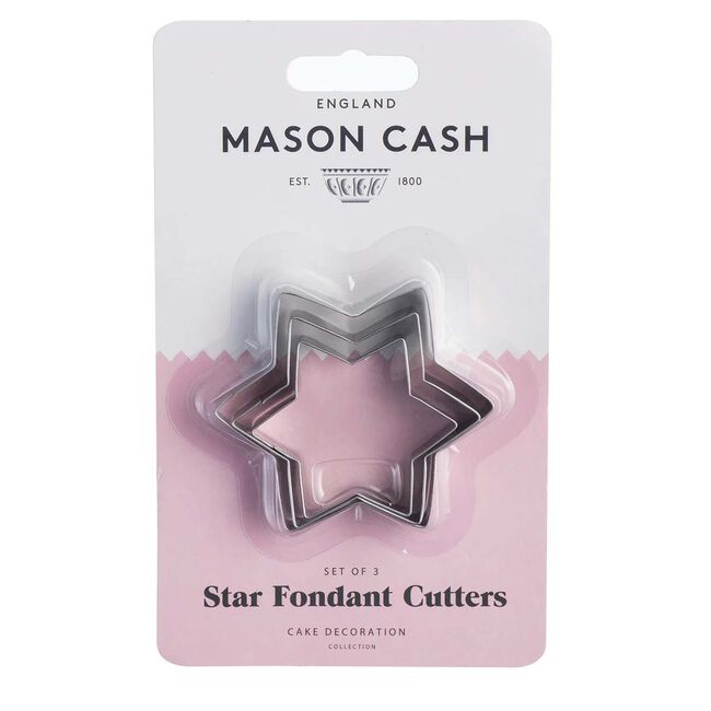 Mason Cash 3 Star Mini Fondant Cutters