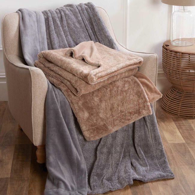 Nicole Day Beatrix Natural Throw 130cm x 170cm