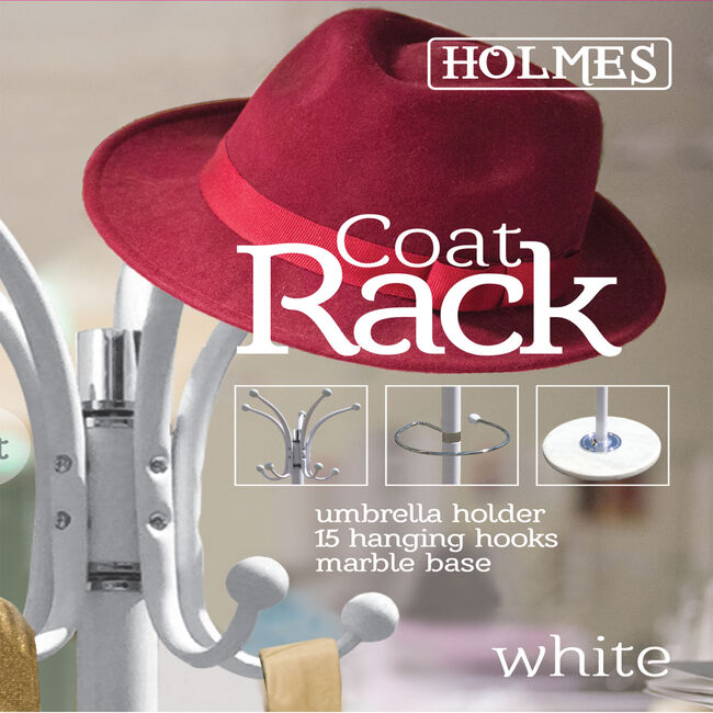 Holmes Coat Rack - White