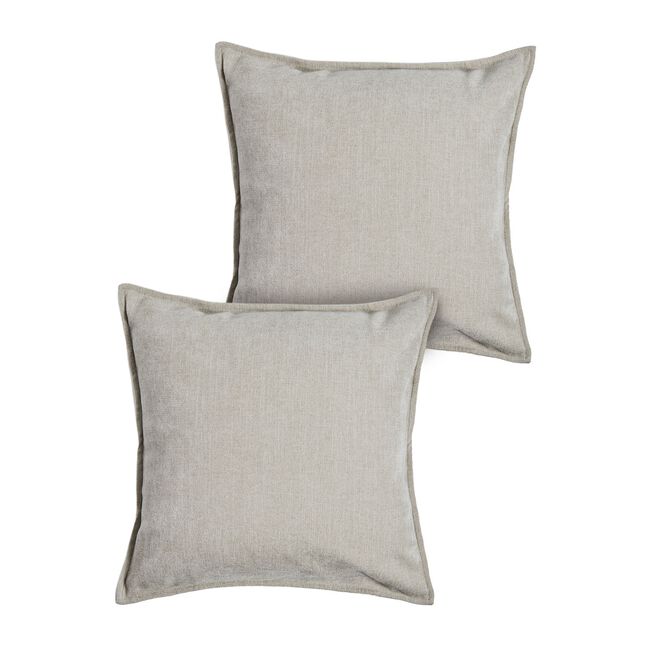 REVERSIBLE CHENILLE MOCHA 2PK 45X45 Cushion Covers