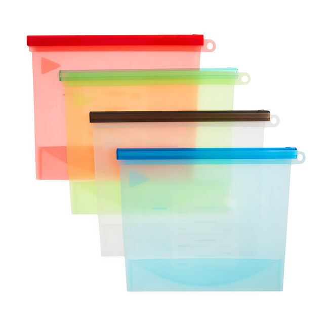 Reusable Silicone Storage Bags 4 Pack