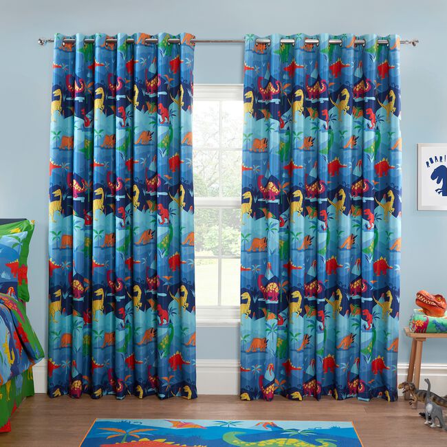 BLACKOUT & THERMAL DINO CREW 66x72 Curtain