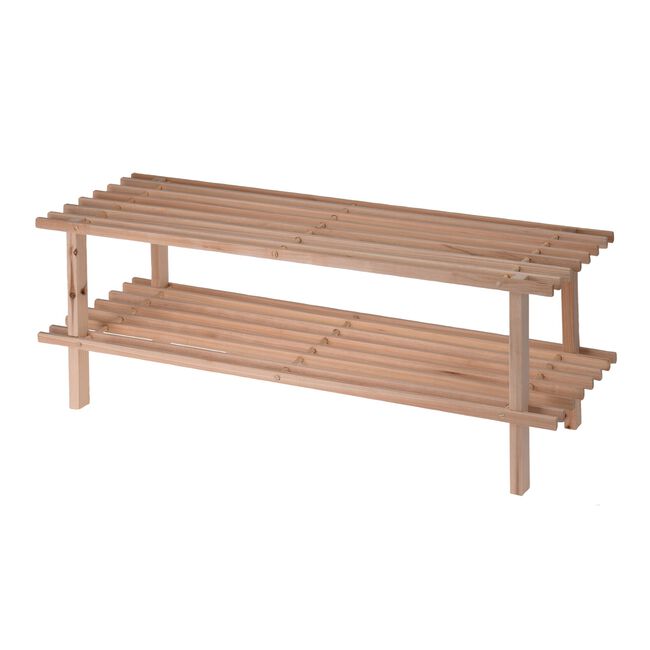 Shoe Rack 2 Layer Fir Wood