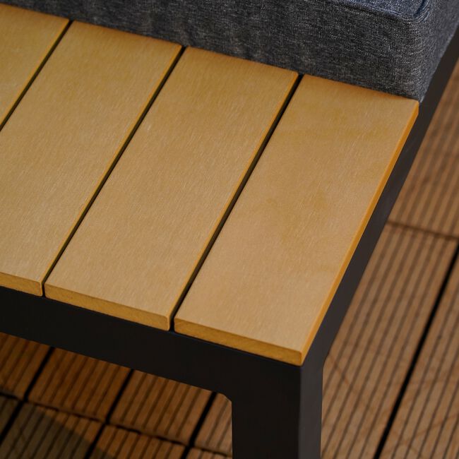 Andria Aluminium Adjustable Table Corner Sofa Set