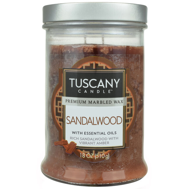 Tuscany 18oz Double Wick Candle Sandalwood