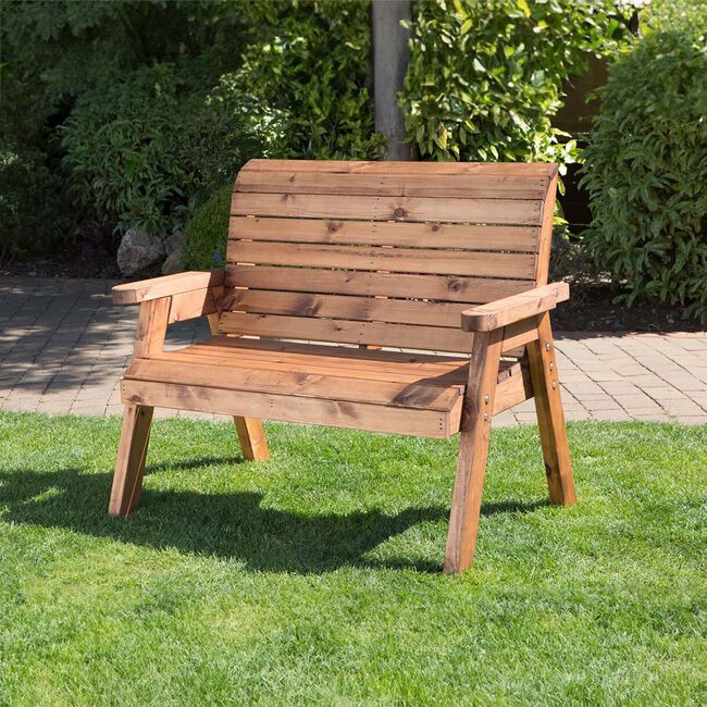 Two Seater Wooden Bench