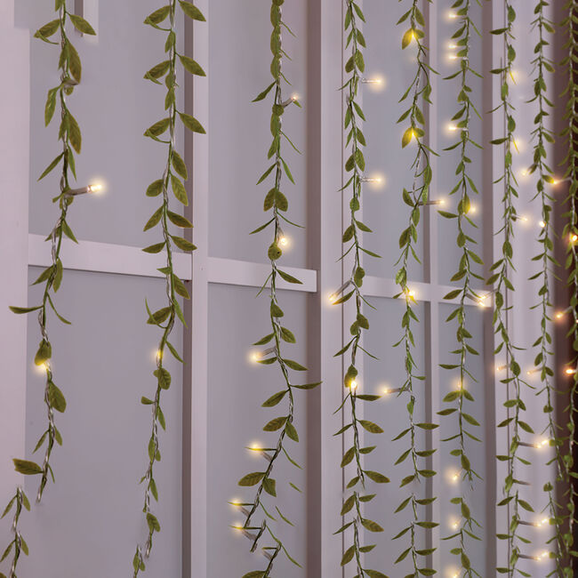 Artificial Leaf Solar Garden String Lights