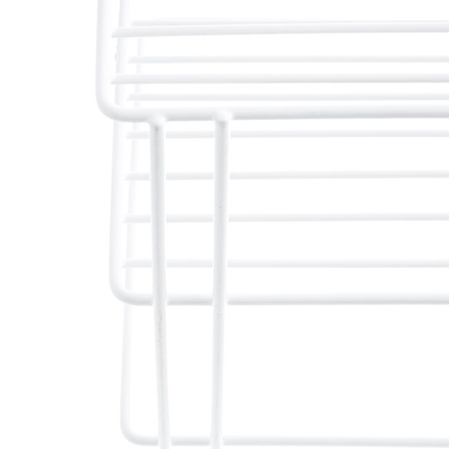 Square 3 Tier Corner Shelf White