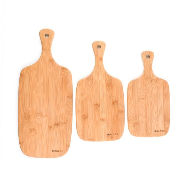 Salter 3 Piece Wooden Chopping Board Set