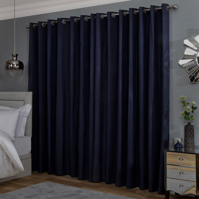 BLACKOUT & THERMAL BOXES NAVY  90X90 Curtain