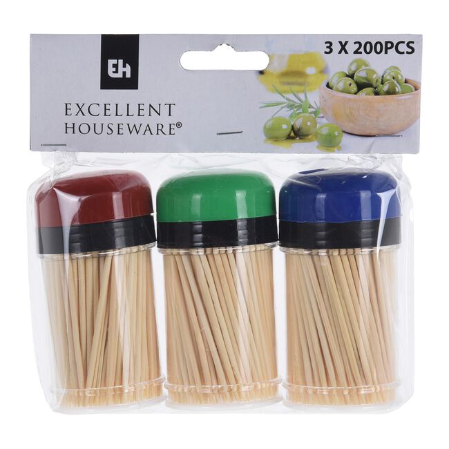 Excellent Houseware 200 Cocktail Sticks