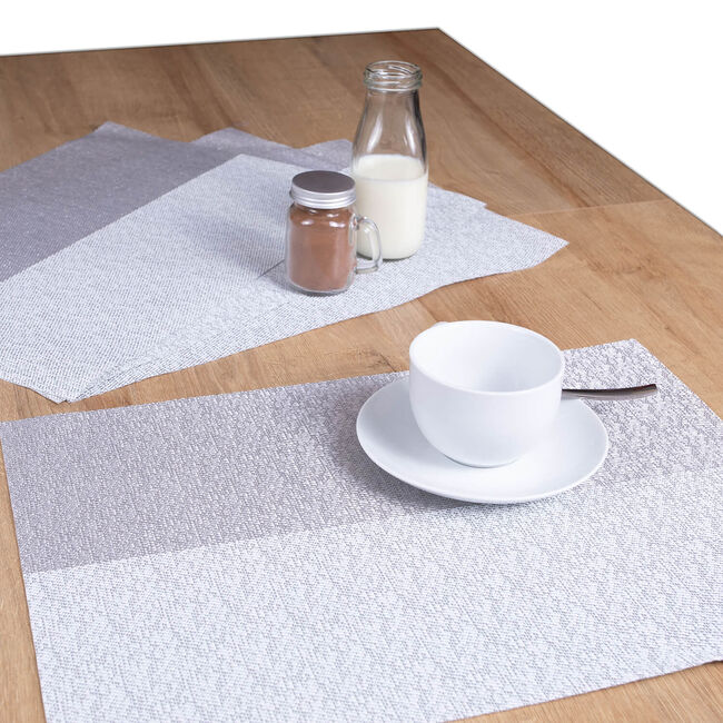 Blocks Placemat - Silver
