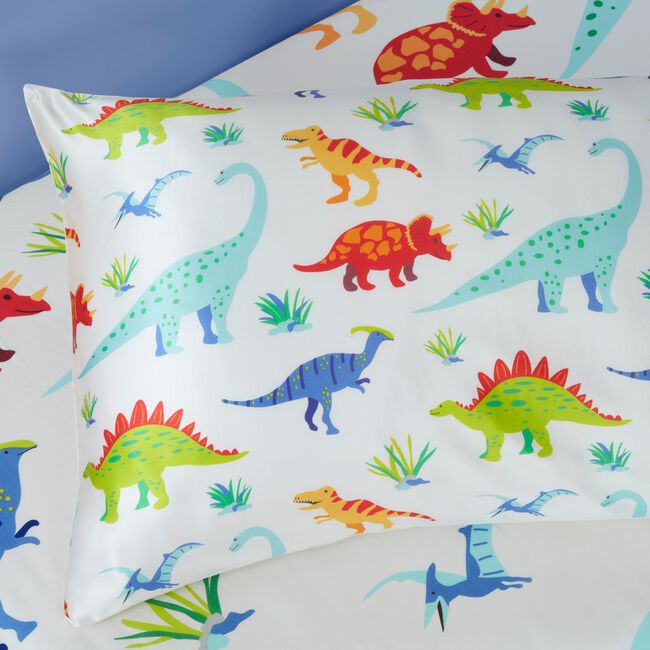 Silk Pillowcase Dino Land 50cm x 75cm